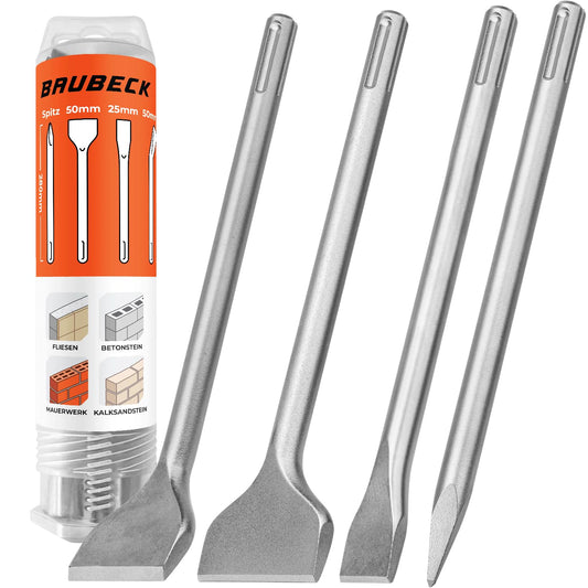BAUBECK Meißel für Bohrhammer – SDS Max & SDS Plus, Set oder Fliesenmeißel