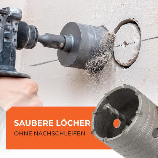 BAUBECK Bohrkrone SDS Plus – Dosenbohrer 68 & 82 mm für Beton & Mauerwerk
